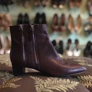 Nine West Dark Purple Ankle Booties